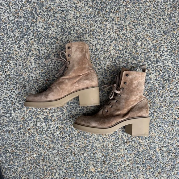 Gianvito Rossi Foster Camel Suede Ankle Boot 38.5 EU - Picture 12 of 13